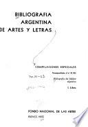 Bibliografía argentina de artes y letras