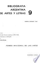 Bibliografía argentina de artes y letras