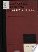 Bibliografía argentina de artes y letras