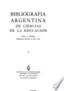 Bibliografía argentina de ciencias de la educación