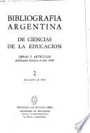 Bibliografía argentina de ciencias de la educación