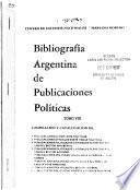 Bibliografía argentina de publicaciones políticas