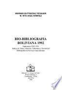 Bibliografía boliviana