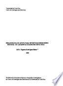 Bibliografía de apoyo para investigaciones sobre historia de las mentalidades en Costa Rica