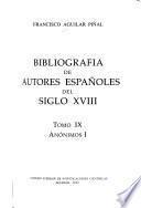 Bibliografía de autores españoles del siglo XVIII
