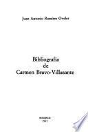 Bibliografía de Carmen Bravo-Villasante