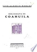Bibliografia de Coahuila, Historica Y Geografica