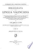 Bibliografía de la lengua valenciana