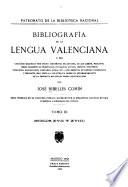 Bibliografía de la lengua valenciana: Siglos XVII y XVIII: entries 1149-2141