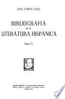 Bibliografía de la literatura hispánica