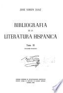Bibliografía de la literatura hispánica