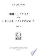 Bibliografía de la literatura hispánica