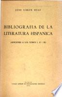 Bibliografía de la literatura hispánica