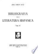 Bibliografia de la literatura hispanica