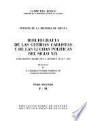 Bibliografía de las guerras carlistas y de las luchas políticas del siglo XIX