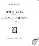 Bibliografía de literatura hispánica