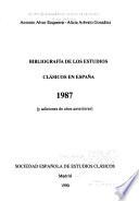 Bibliografía de los estudios clásicos en España