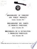 Bibliografía de Silvicultura Y Productos Forestales