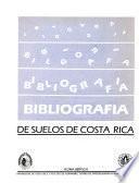 Bibliografía de suelos de Costa Rica