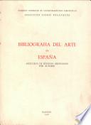 Bibliografía del arte en España