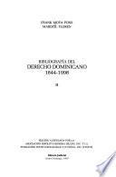 Bibliografía del derecho dominicano 1844-1998: Alfabético