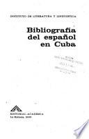Bibliografía del español en Cuba