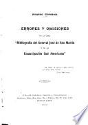 Bibliografía del general don José de San Martín y de la emancipación sudamericana