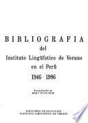 Bibliografía del Instituto Lingüístico de Verano en el Perú, 1946-1986