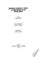 Bibliografía descriptiva y crítica de libros filipinos de Don Antonio Graiño