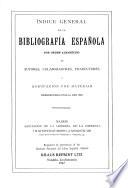 Bibliografía española