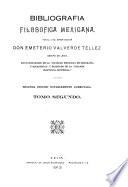 Bibliografía filosófica mexicana