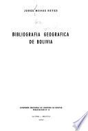 Bibliografía geográfica de Bolivia
