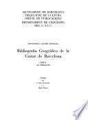 Bibliografía geográfica de la ciudad de Barcelona