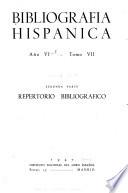 Bibliografía hispánica