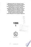 Bibliografía jurídica de la integración europea