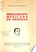 Bibliografía mexicana de Heredia
