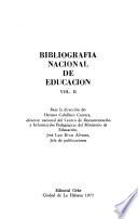 Bibliografía nacional de educación, 1959-1969