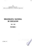 Bibliografía nacional de educación, 1959-1969