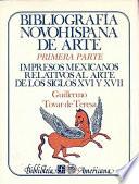 Bibliografía novohispana de arte