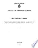 Bibliografía sobre Contaminación del medio ambiente