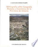 Bibliografía sobre geografía humana y económica de la provincia de Almería