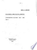 Bibliografía sobre política argentina: Levantamientos militares 1983-1988