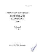 Bibliographic Guide to Business and Economics