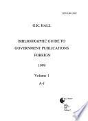 Bibliographic Guide to Government Publications