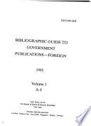Bibliographic Guide to Government Publications