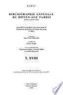 Bibliographie annuelle du Moyen Âge tardif
