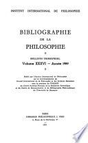 Bibliographie de la philosophie