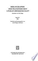 Bibliographie der französischen Literaturwissenschaft: 2002