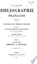 Bibliographie française