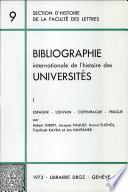 Bibliographie internationale de l'histoire des universités